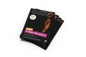 flyer faisant la promotion de la projection du film "la ligne de couleur" à l'occasion de la journée de lutte contre les discriminations